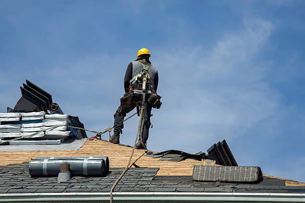 Professional Gutter Installation technician working in East Waterford, PA